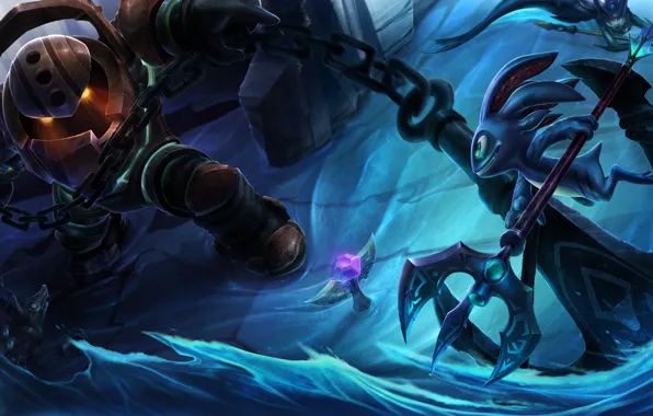 The game, art, League Of Legends, Nautilus