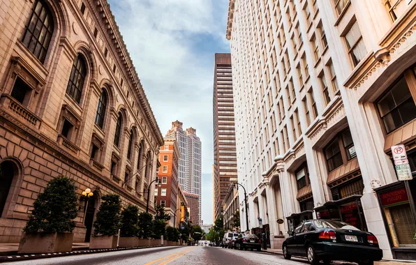 Road, USA, USA, Downtown, Skyscraper, Georgia, Road, Atlanta