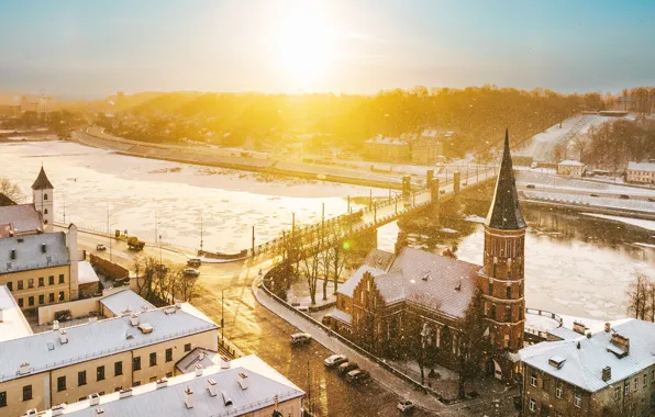 Lithuania, Kaunas, winter
