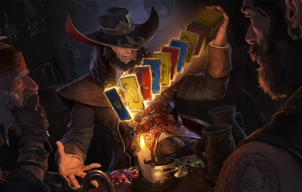 Card, men, Twisted Fate, Legends of Runeterra