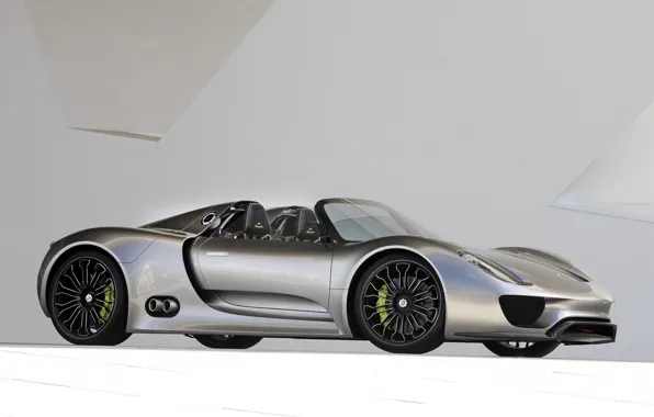 Porsche, silver, the concept car, Porsche, Porsche 918 Spyder Concept