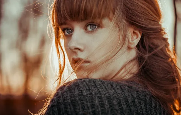 Portrait, freckles, redhead, kassio. epia