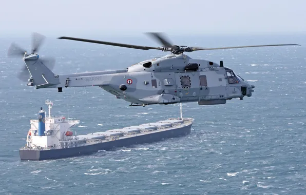 The ocean, tanker, helicopter, multipurpose, Eurocopter, NH90