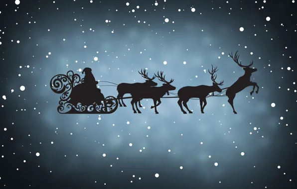 Winter, Minimalism, Snow, New Year, Christmas, Shadow, Snowflakes, Background