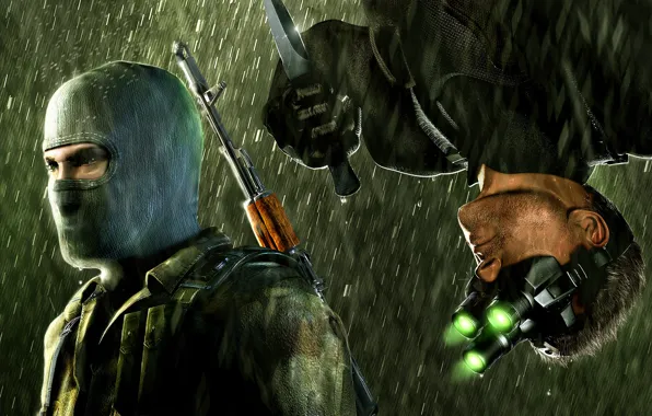 Knife, chaos theory, splinter cell, special agent, terrorist