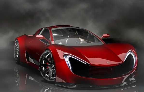 Concept, Car, front view, R-Spec, High-Tech, Vultran Spectra