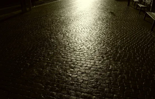 Night, the city, street