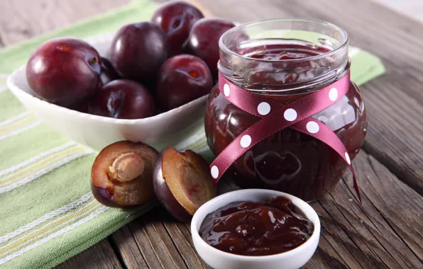 Picture fruit, plum, jam, prunes, plum