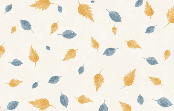 Autumn, leaves, background, pattern, light, texture, yellow, watercolor