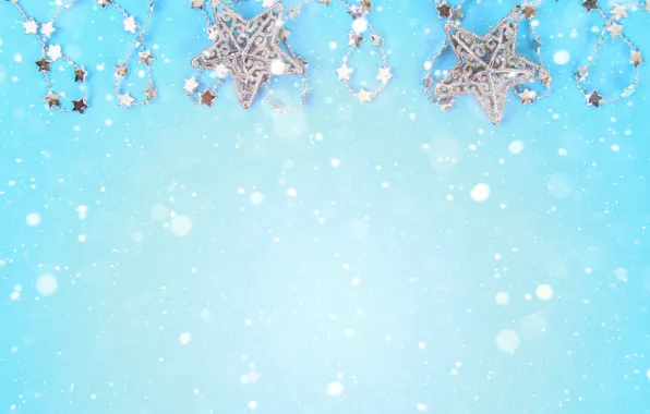 Decoration, background, New Year, Christmas, Christmas, blue, New Year, decoration