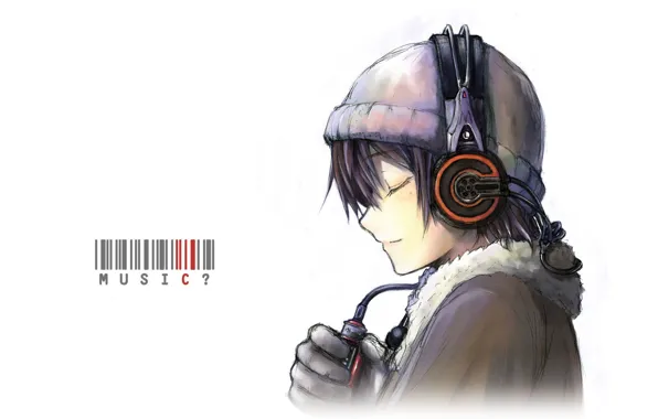 Music, headphones, face