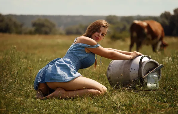 Picture ass, nature, barefoot, dress, beautiful, legs, eyes, smile