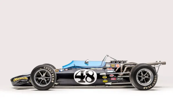 Wheel, Profile, Eagle, 1968, Chrome, Classic car, Sports car, Indianapolis 500