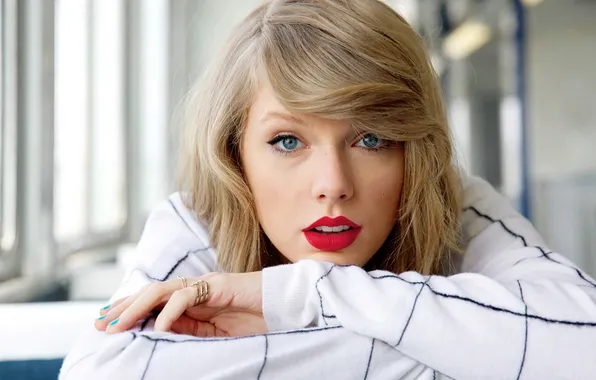 Picture face, portrait, blonde, singer, Taylor Swift, beauty, Taylor Swift, bright lipstick