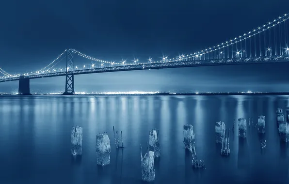 Picture City, Amazing, Blue, Bridge, San Francisco, Beauty, Bay, Architecture