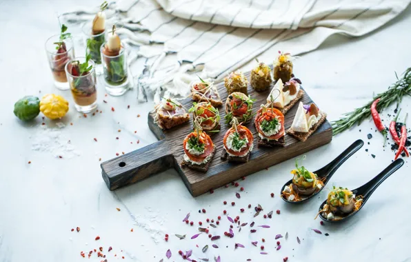 Picture food, salad, appetizer, canapés