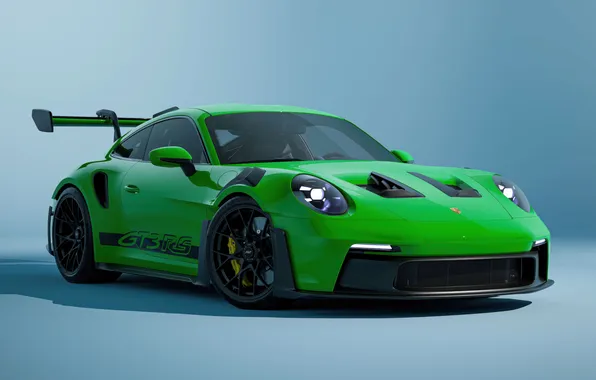 Picture green, gt3, porsche 911