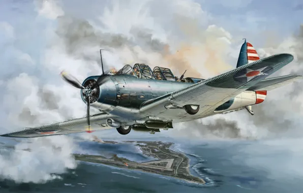 USA, US Navy, Torpedo, Devastator, Carrier-based bomber, TBD-1, Piston aircraft