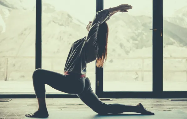 Picture girl, pose, yoga