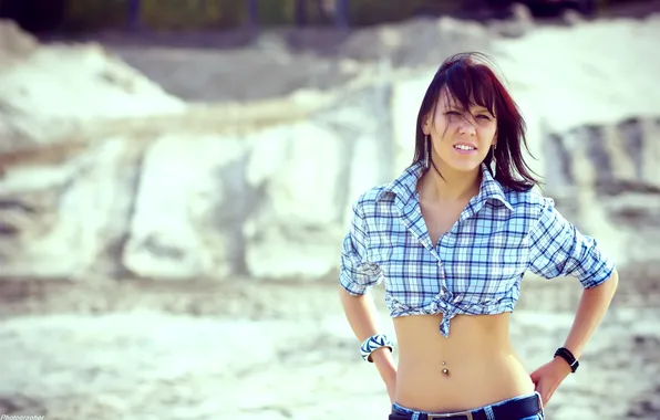 Look, girl, shirt., Photographer Yuri Clerks