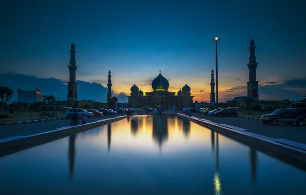 Wallpaper Indonesia, mosque, Pekanbaru