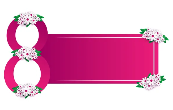 Flowers, background, holiday, March 8, postcard, women's day