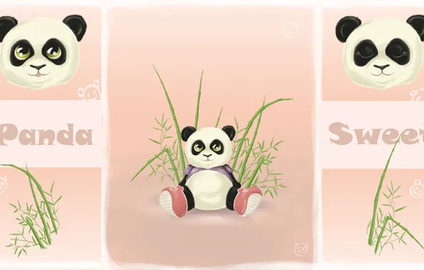 Animals, Wallpaper, children, Panda