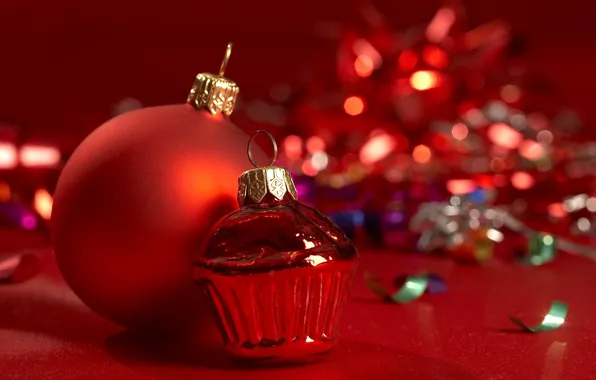Glass, photo, background, mood, holiday, balls, Wallpaper, toys