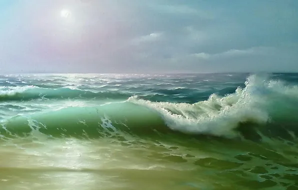 Sea, picture, Victor Tislenko