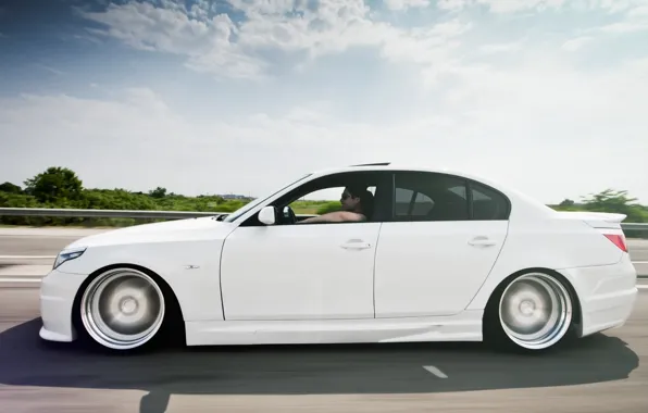 Bmw, White, E60