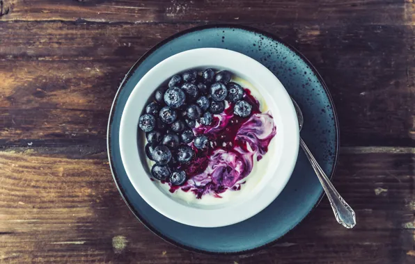 Picture berries, table, Board, food, divorce, blueberries, plate, bowl