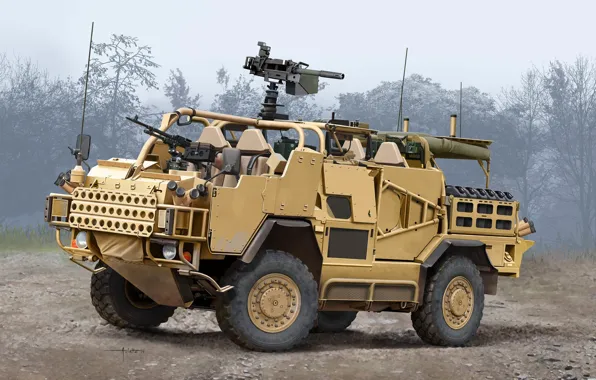 UK, armored car, British Army, MWMIK, Auletta, Tactical Support Vehicle, Supacat HMT400 Jackal, Jackal 1 …