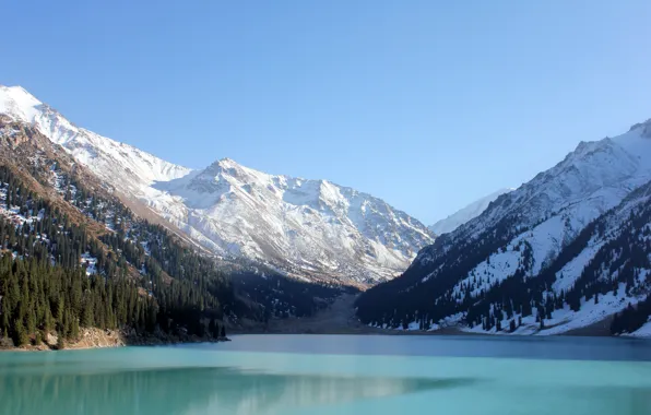Picture water, mountains, lake