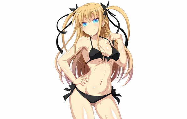 Girl, sexy, cleavage, erect nipples, long hair, boobs, sexy girl, anime