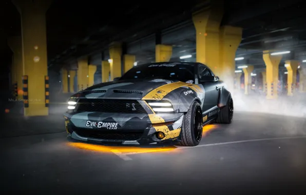 Picture car, machine, auto, city, fog, race, mustang, Mustang
