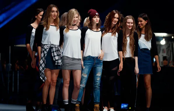 Girls, podium, model