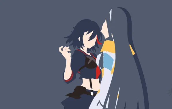 Minimalism, Kill la Kill, Satsuki Kirwin, Ryuko Mata, Senketsu