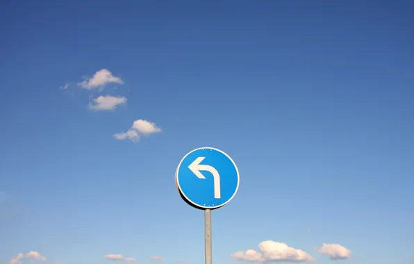 The sky, sign, turn