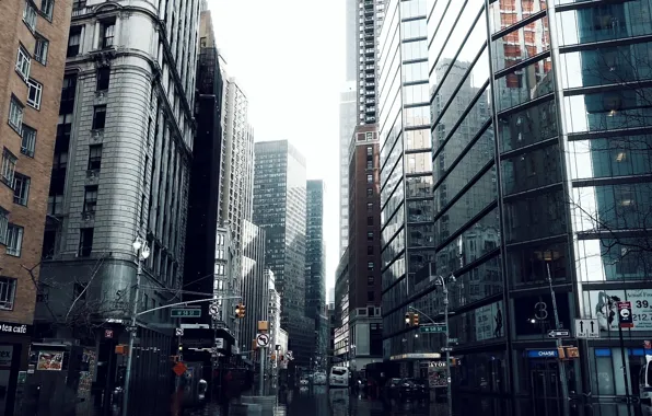 The city, City, Water, cataclysm, Apocalypse, New York, New - York, flood