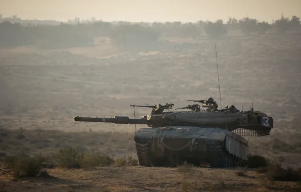Picture field, tank, combat, Merkava, main, Merkava, Israel