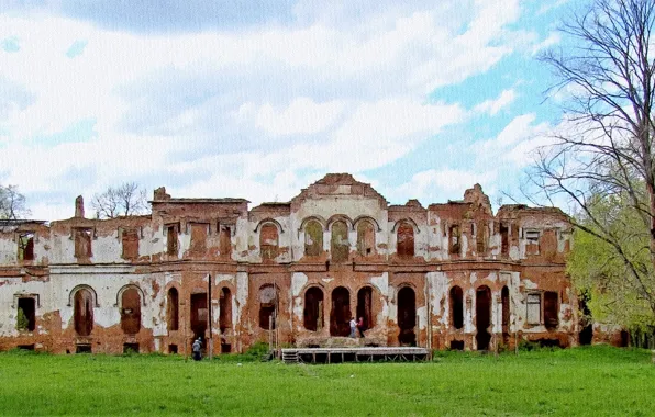History, Leningrad oblast, abandoned manor, Manor "Gostilitsy"