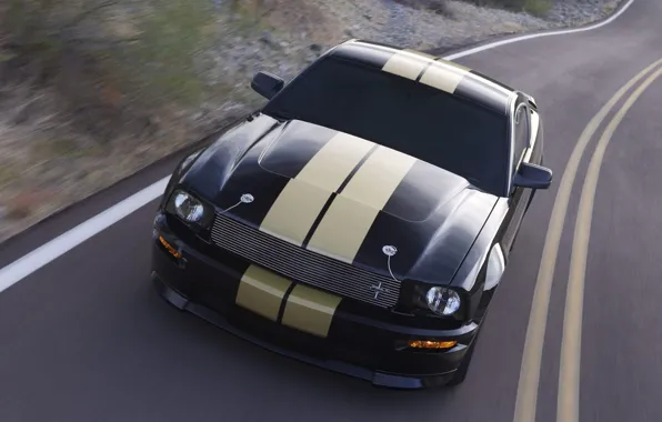 Picture road, speed, power, Shelby GT-H, Mustan