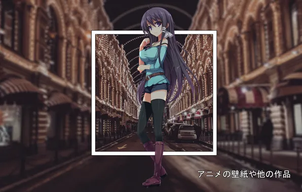 Street, anime, lights, anime, madskillz, madskilz