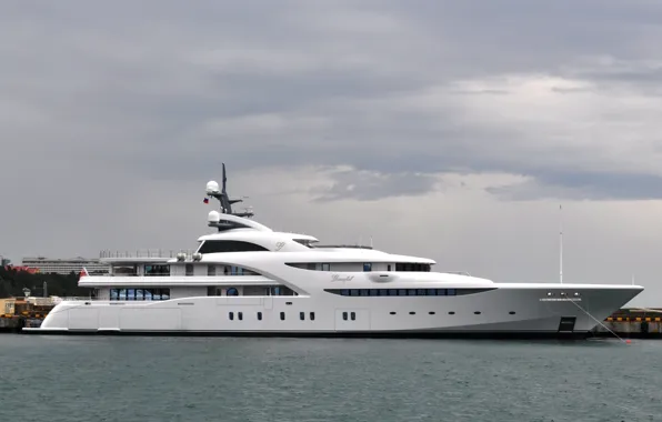 Yacht, port, the black sea