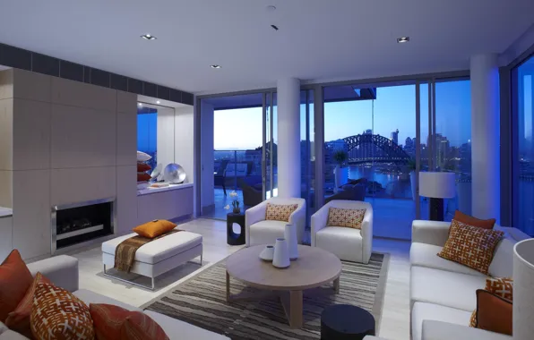 Design, the city, style, room, interior, living space