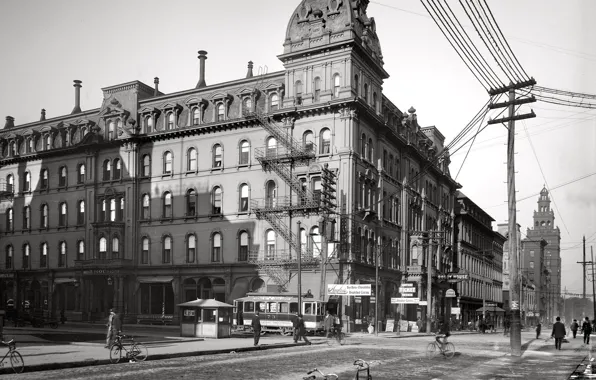 Bike, retro, street, home, USA, 1900-the year