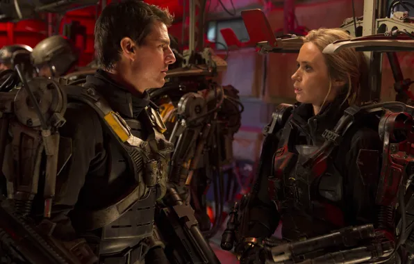 The film, Tom Cruise, Emily Blunt, background, wallpaper., Edge of Tomorrow, Edge of tomorrow science …