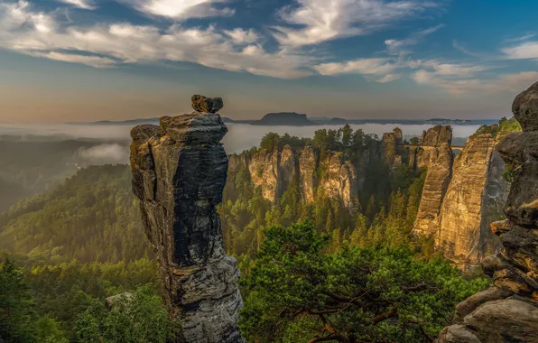 Mountains, Germany, Saxon Switzerland