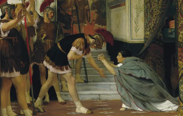 Picture picture, history, genre, Lawrence Alma-Tadema, Lawrence Alma-Tadema, The Proclaiming Claudius Emperor