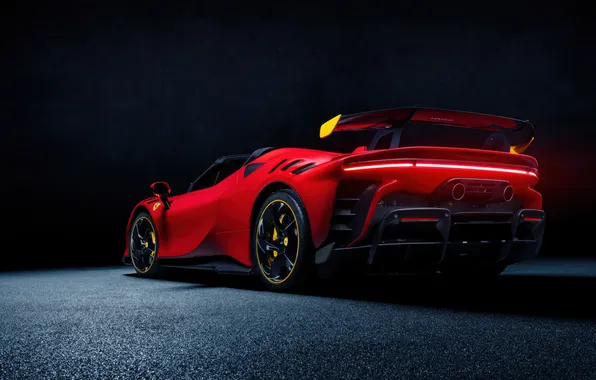 Ferrari, supercar, supercar, rear view, Spider, 2025, SF90 XX, Ferrari SF90 XX Spider